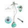 ECON ECO-BI2002S, floor, 2000W, 1.7 l, 60 g/min, 2 modes, mint color