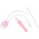 Child care set (aspirator, brush, tweezers), pink color