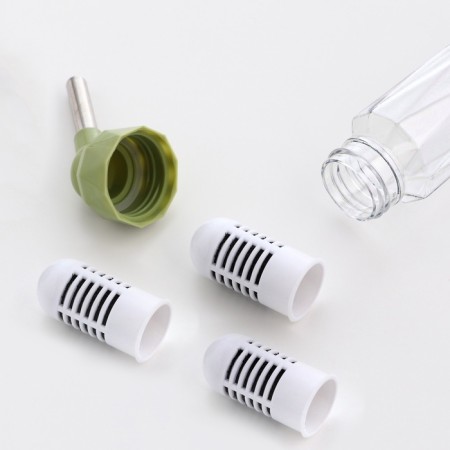 Drill for rodents, 80 ml, fastening-spring, and two interchangeable filters, green-1