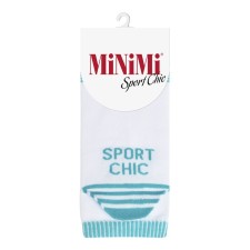 Women's socks Mini Sport Chic shortened, size 39-41, Bianco color