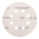 Circle abrasive grinding bison 35562-125-080, perforated, P80, 125 mm, 5 pcs.