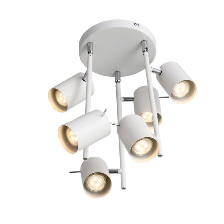 Ceiling lamp ST LUCE. SL597.502.06. 6x3 W, GU10, 3000K, 21x21x42 cm, white color-8