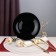Donest plate Arya Home Globe, 6 pcs, black color