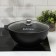 Kazan "Tradition", 4.5 l, glass cover, cast handles, anti -stick coating, black color