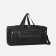Road bag, 3 parts on zippers, external pocket, long belt, black color