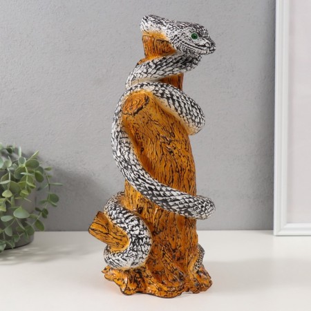 New Year's figure "Snake on the hemp" 33 x 14 x 15 cm.-4