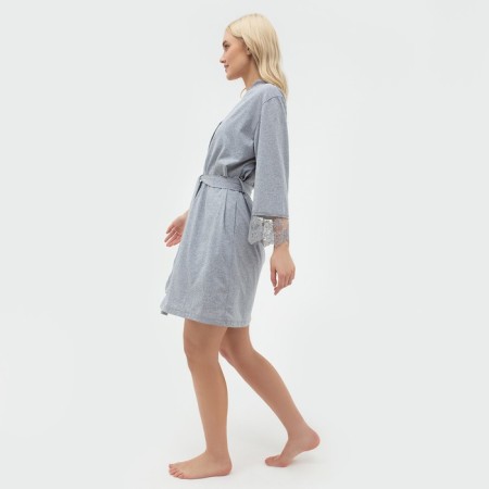 Female set (robe, shirt) KAFTAN, p. 48-50, gray-7
