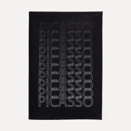 Cover for passport, black color