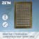 Ventilation grate Zein Lux RM2030Z, 200 x 300 mm, with a grid, metal, gold