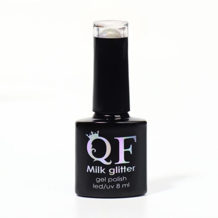 Gel nail polish, Milk Glitter, 3 phase, 8ml, LED/UV, Transparent color (11)-7