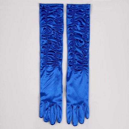 Carnival accessory - gloves with assembly, blue color-2