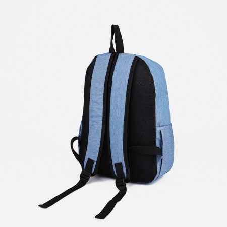 School backpack from lightning textiles, 3 pockets, Fulldorn, Blue color-3
