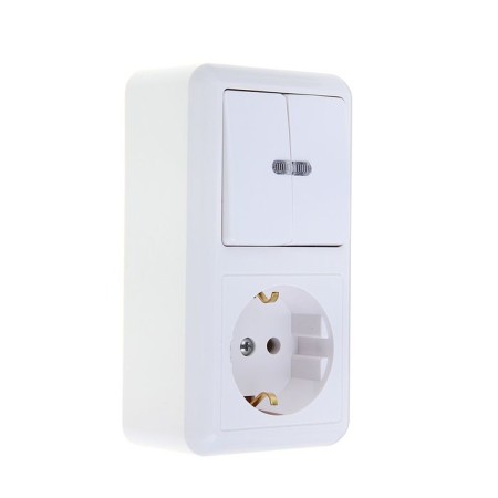 Combined Kuntsevo Block Optima 8067, 2 keys, with salary, white