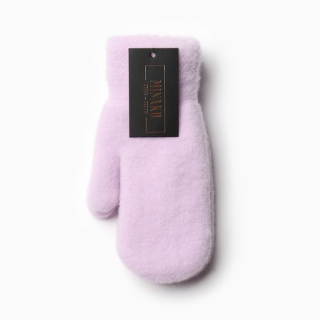 Women's mittens at the lawsuit Minaku smooth 22 cm lilac-3