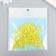 Decor for creativity plastic "Half of beads. Yellow" 20 g 0.8x0.8 cm