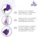 Sangh yoga hammock, 250 × 140 cm, purple color