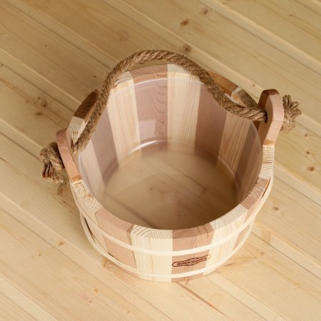 A bucket for a bath with a plastic insert, 4 liters 26x22x21 cm-2