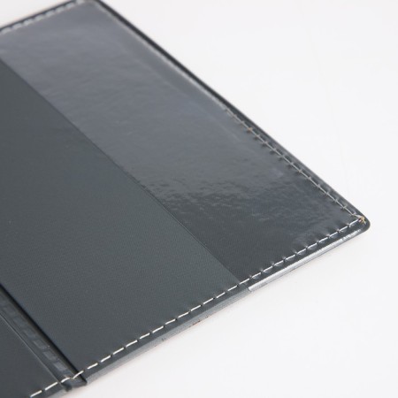 Passport cover, stitched, brown color-5