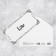 Money envelope "Sign", partial UV-LK, 16.5 × 8 cm