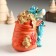 Piglite Polystone "Blue Dragon with a bag of gold coins" 10.2x7.2x10.6 cm