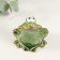 Souvenir Ceramics "Dreamy Frog" 4.6x5.7x6.6 cm