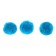 Pompons, 4.5 cm, in a set of 200 pcs., Blue color