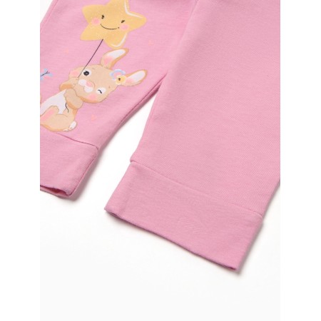 Pants (sliders) children's "bunny", pink color, height 62-2