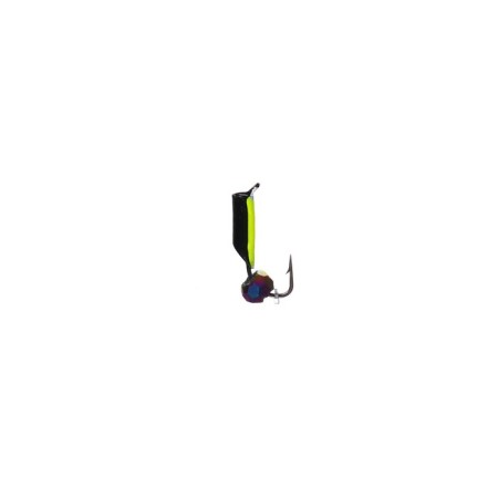 Mormyshka column black, lime abdomen + ball Granen chameleon, weight 0.5 g-1
