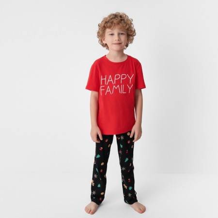 New Year. Pajama Children's Kaftan Happy Family Size 28 (86-92 cm)-2