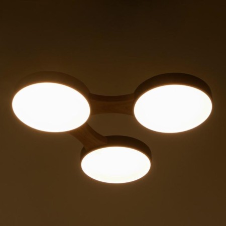 Chandelier 625362/5 LED 39W 3 modes 3000-6000k light wood 67x50x5 cm Bayerlux-2