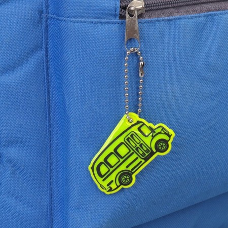 The reflective element "Bus", bilateral, 5.5 × 3.4 cm, color mix-1