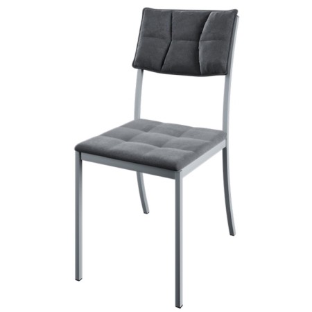 Delta chair, 390 × 530 × 856 mm, white Muar / Kandy Gray