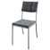 Delta chair, 390 × 530 × 856 mm, white Muar / Kandy Gray
