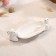 Bunny Golden Dolyana dish, 21 × 8 × 6 cm, white color