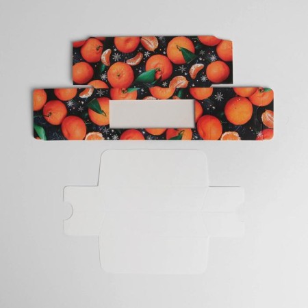 Box for Makarun "Manadarin" 12 x 5.5 x 5.5 cm., New Year-3