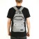 Youth backpack on lightning, 2 departments, 4 pockets, gray color