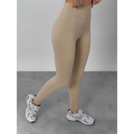 Sports suit female, size 44, beige color-17
