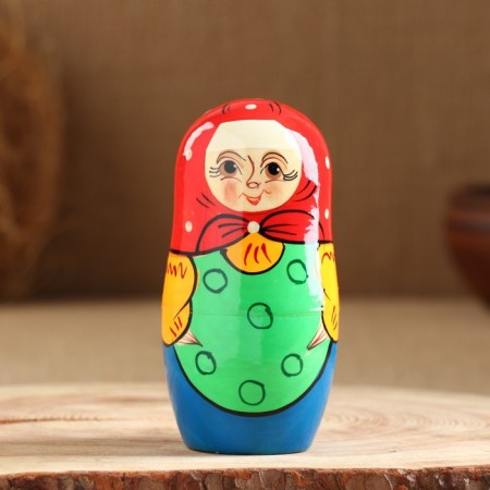 Nesting doll "Turnip", plot, 6 puppet, 16 cm, mix-6