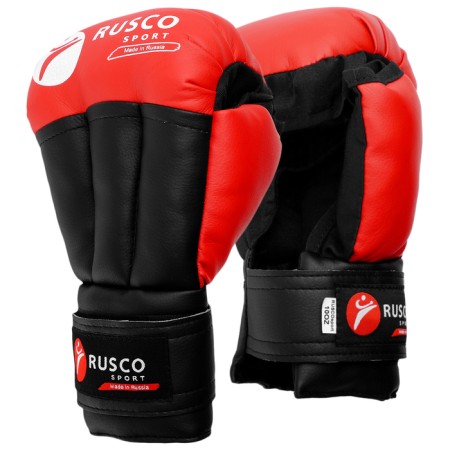 Hand -to -hand combat gloves Rusco Sport, 12 ounces, red color