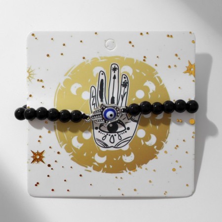 Bracelet-reinforcing "beads" Hams's hand, black color-2