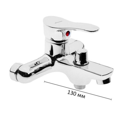 Accoona A6061 bath mixer, single -leaf, silumin, chrome-1