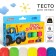 Modeling dough, 6 colors of 25 g, blue tractor