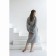 Essential robe, multilayer muslin, size m, color gray color