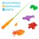 Game "Fun fishing": fishing rod, 4 fish