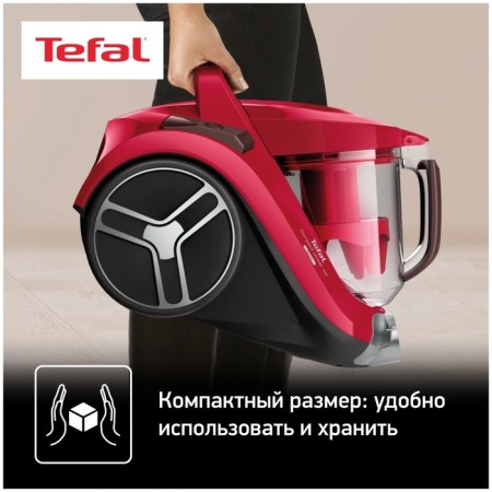 Vacuum cleaner Tefal TW4853EA, 550 W, 2.5 l, black/red-14