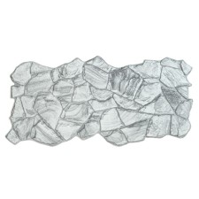 PVC panel Stones, graphite sandstone, 980x480mm.