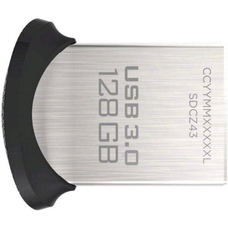 USB 3.0 Sandisk Cruzer Ultra Fit SDCZ430-128G-G46, 128GB, black
