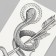 Black body tattoo "snakes with arrows" 10.5x6 cm