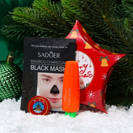 Gift New Year set No. 1: Balm-star, lip balm and face mask