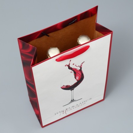 Gift package for two bottles, packaging, "enjoy", 35 x 20 x 9 cm-6